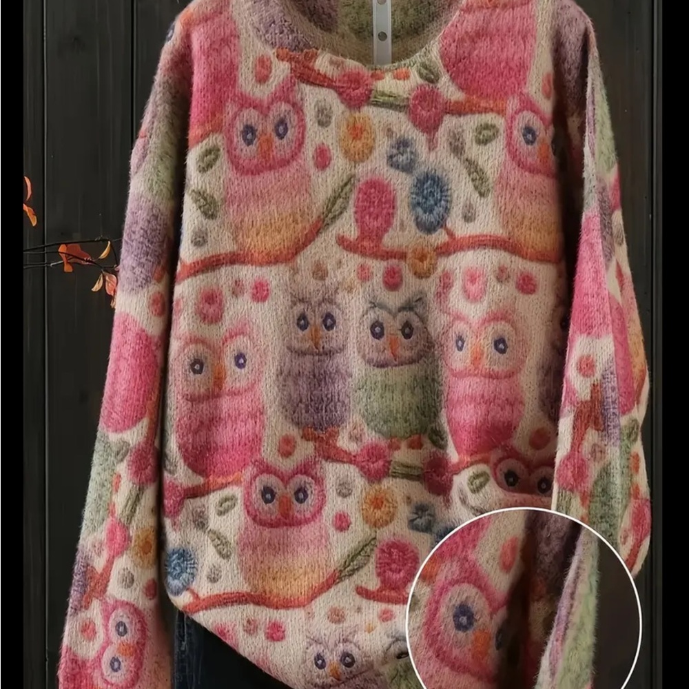 Owl sweater - Picture 4 of 6